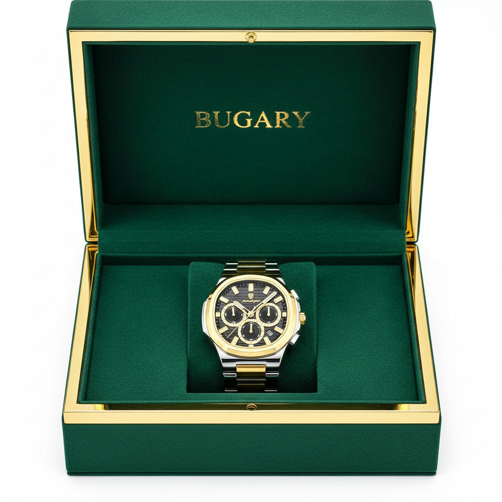 Caja Bugary con reloj