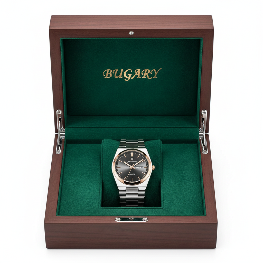 Caja Bugary con reloj
