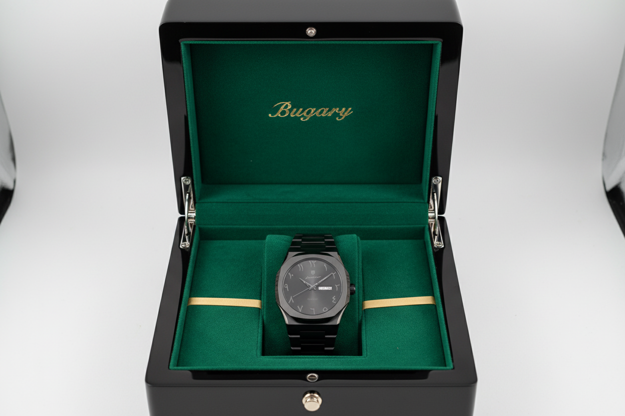 Caja Bugary con reloj