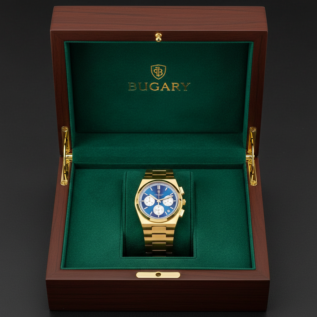 Caja Bugary con reloj